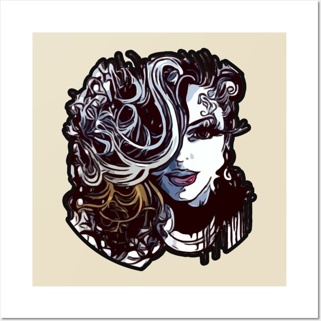 Naturally Curly Girl Diva Natural Hair Queen Wall Art by EllenDaisyShop